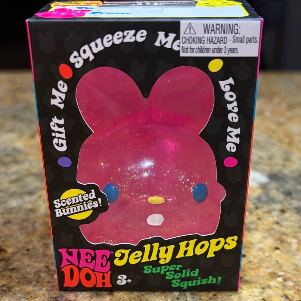 NeeDoh Jelly Hops Scented Bunny Toy - Pink